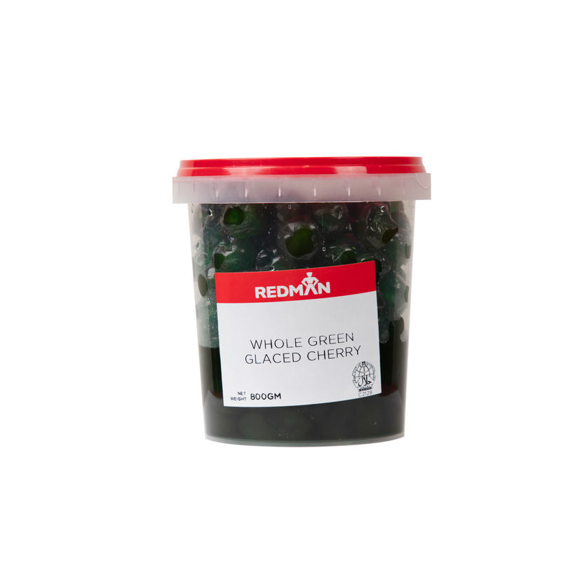Redman Whole Green Glaced Cherry  - 800 G