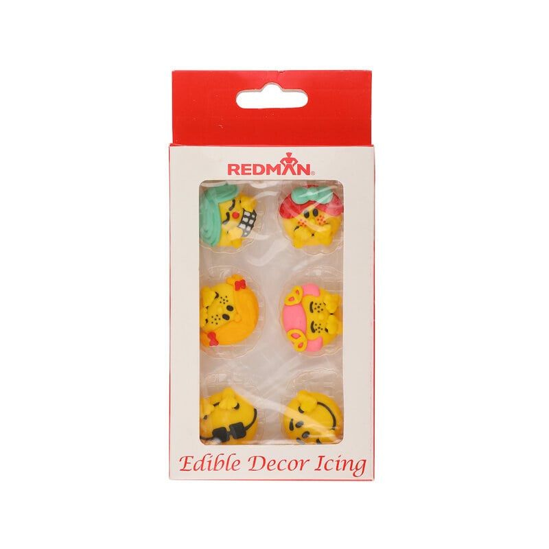 Redman Icing Decor- Smiley  - Face