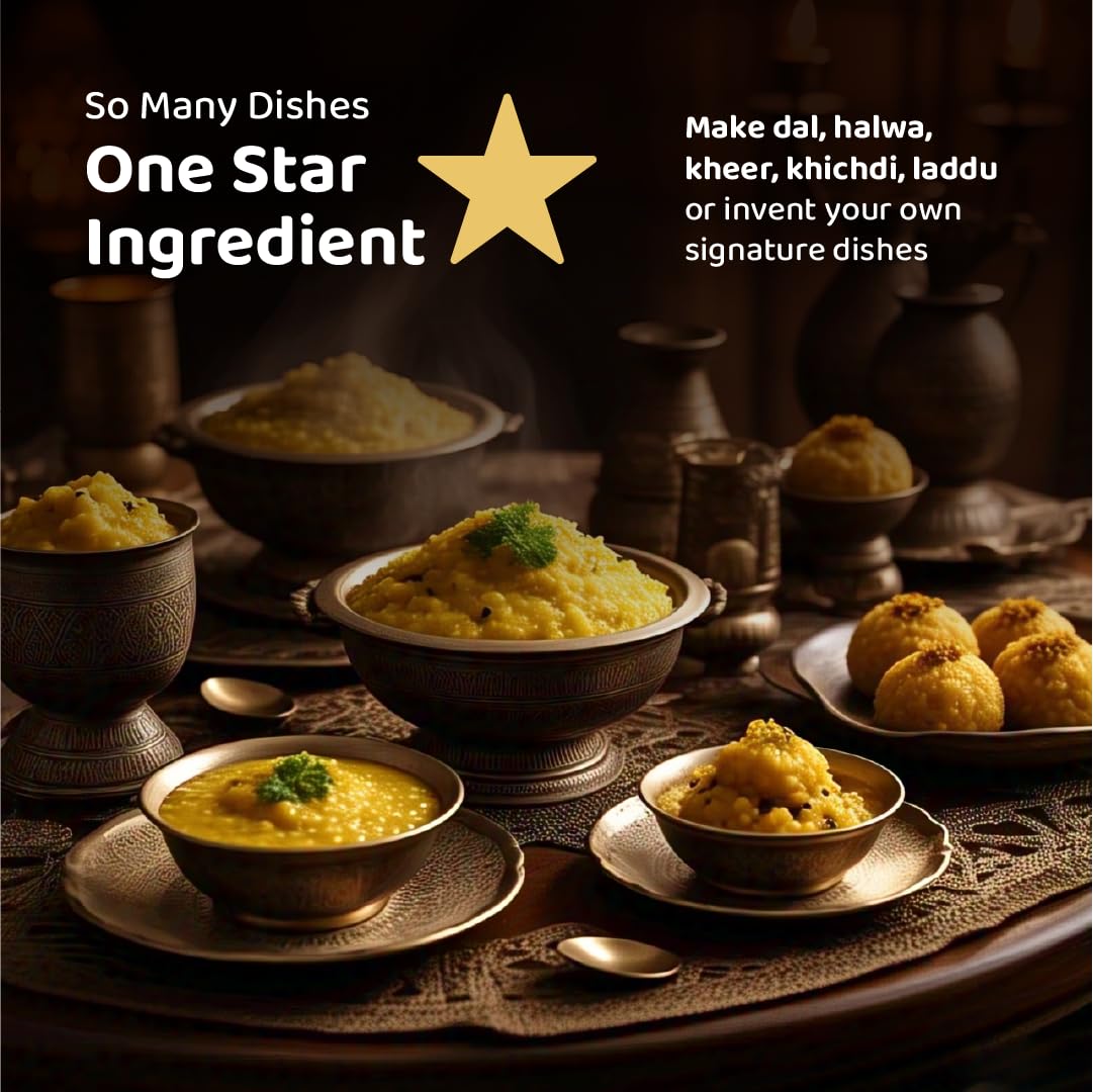 DeHaat Honest Farms Pesticide Free Unpolished Moong Dal Chilka - 500 g