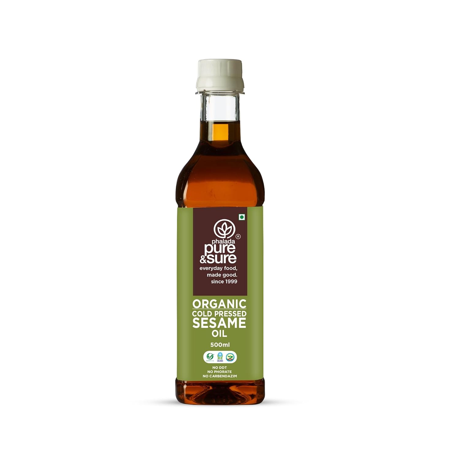 Phalada Pure & Sure Organic Cold Pressed Sesame Oil - 500 ml