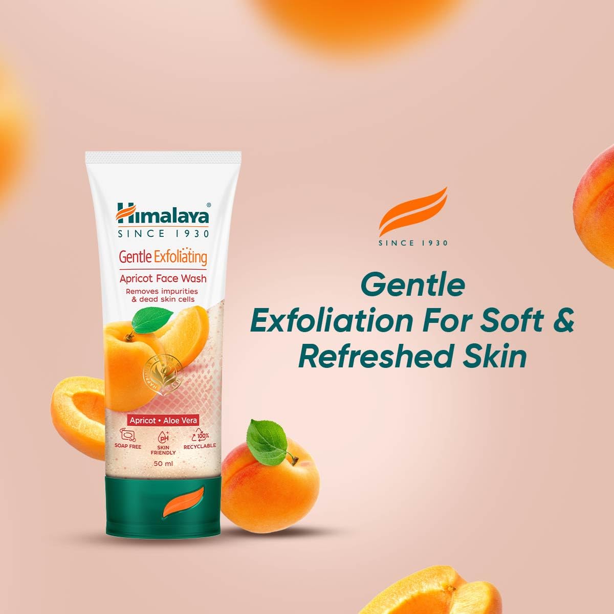 Himalaya Herbals Apricot Gentle Exfoliating Daily Face Wash - 100 g
