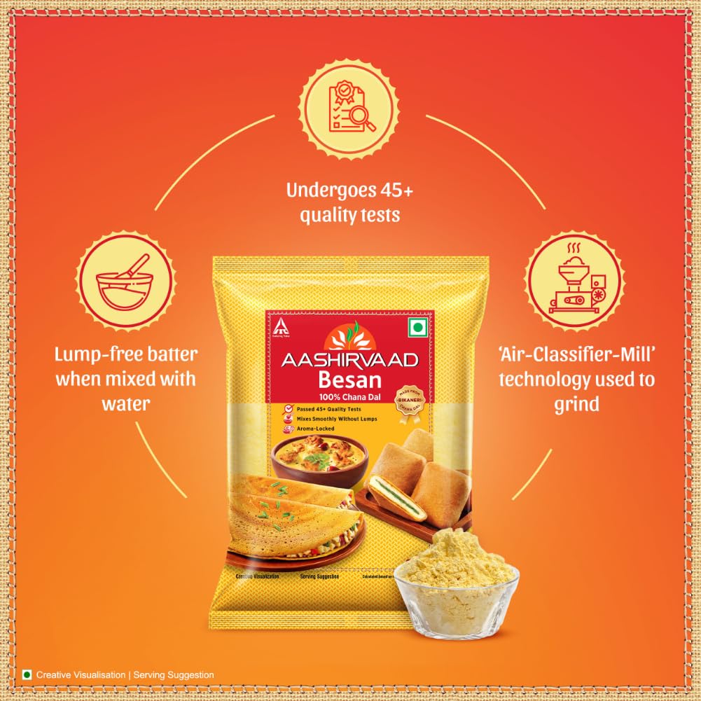 Aashirvaad 100% Bikaneri Chana Dal Besan Flour - 500 g