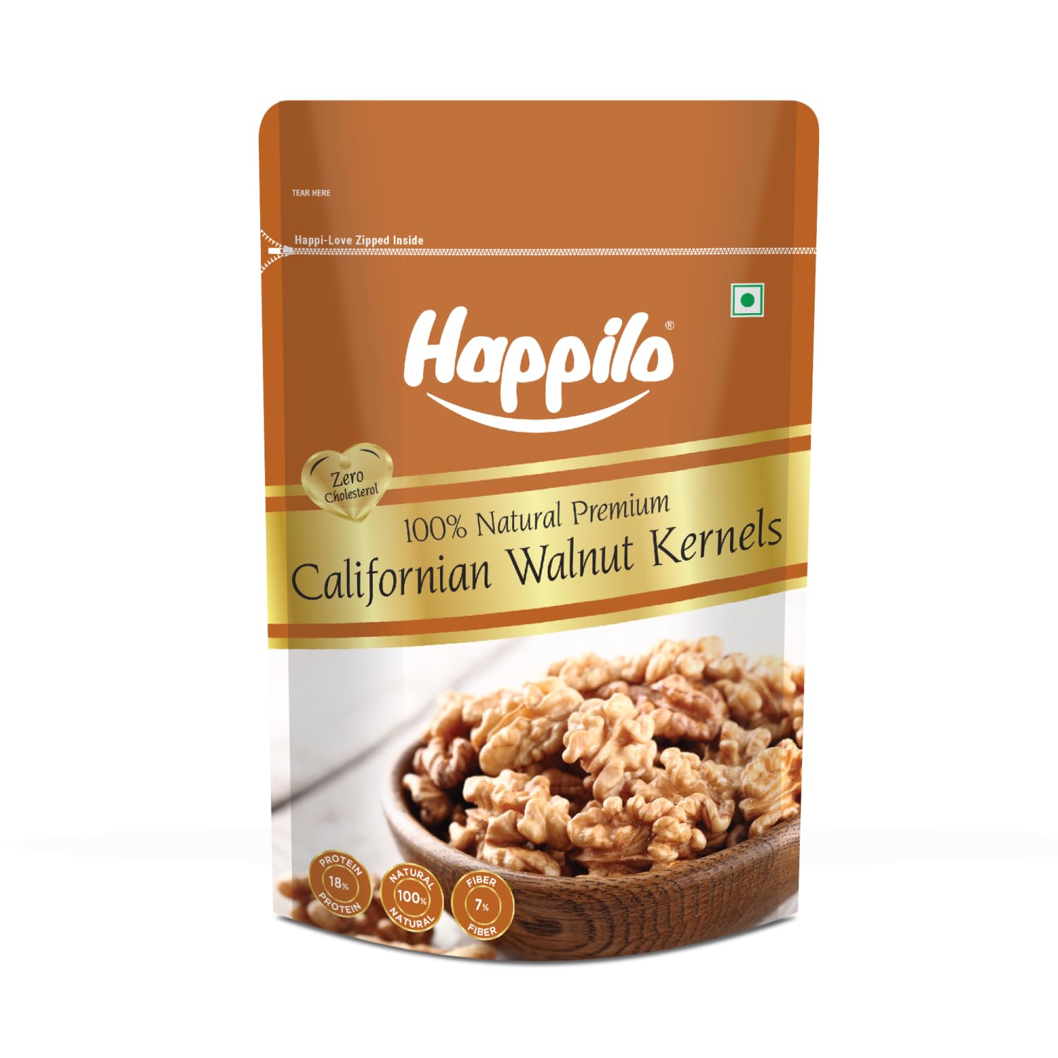Happilo Pure Californian Raw Walnut Kernels - 200 g