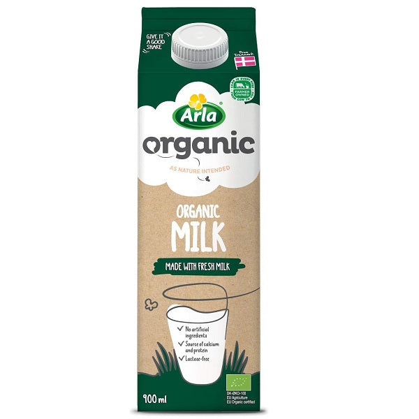 Arla Organic Fresh Milk - 900 ml (Chilled)