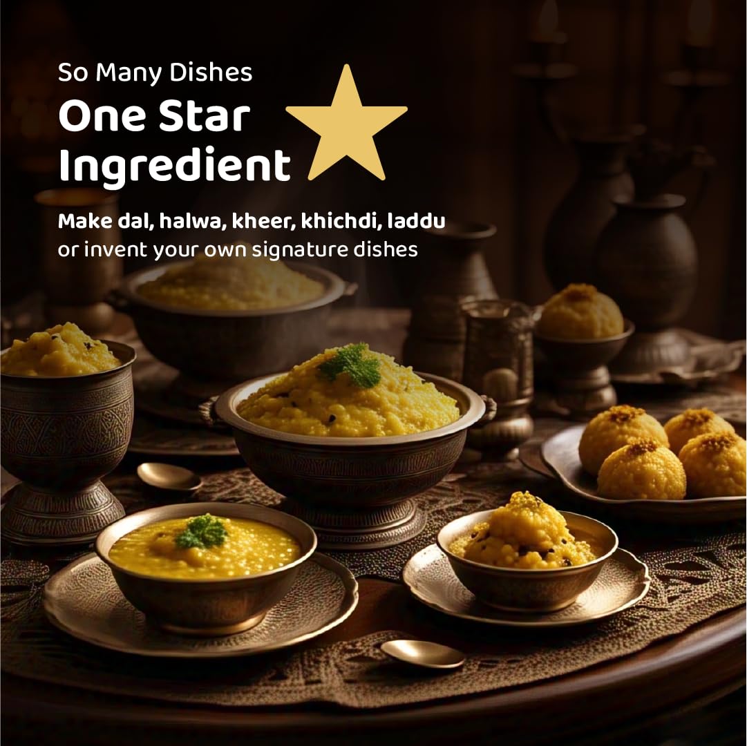 DeHaat Honest Farms Pesticide Free Unpolished Yellow Moong Dal - 500 g