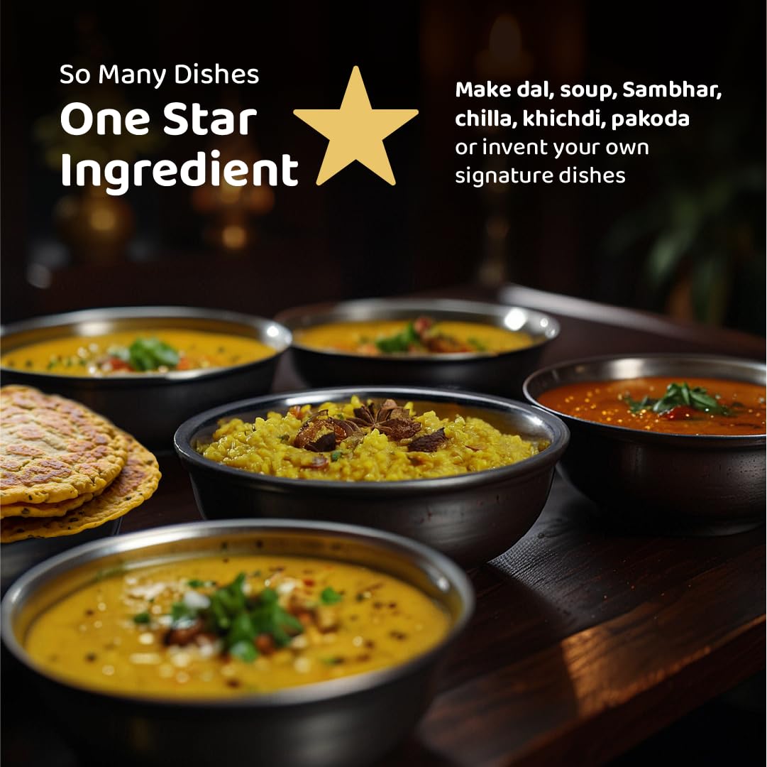 DeHaat Honest Farms Pesticide Free Unpolished Toor Dal (Arhar Dal) - 500 g