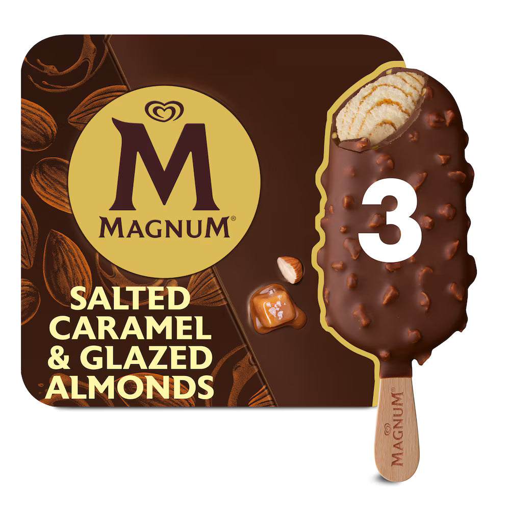 Magnum Salted Caramel Almond Ice Cream  - 90 Ml