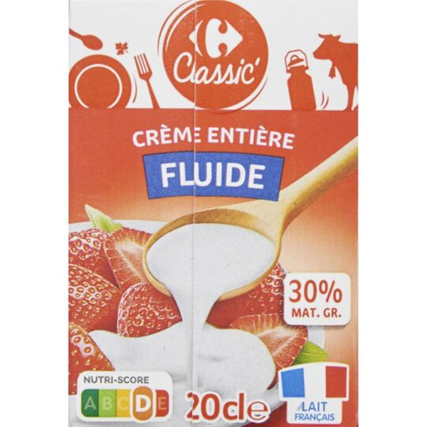 Carrefour Heavy Cream 30%Fat  - 20Cl