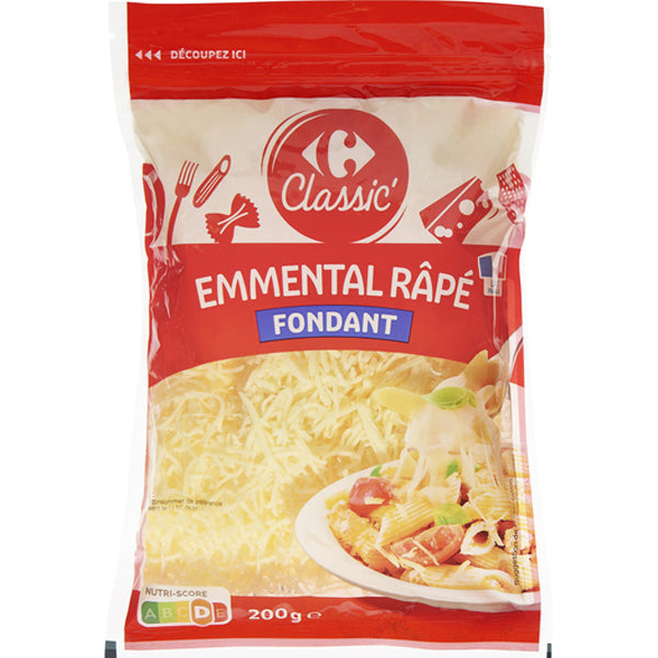 Carrefour Grated Emmental Cheese  - 200 G