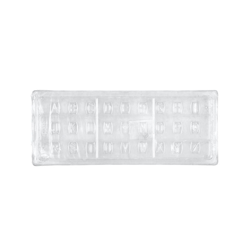 Mould Chocolate Alphabet Small 26 Cav 256-04  - 1 Pc