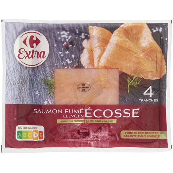 Carrefour Scottish Smoked Salmon Fish  - 150 G