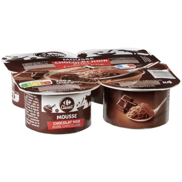 Carrefour Dark Chocolate Mousse Dessert  -  60 G