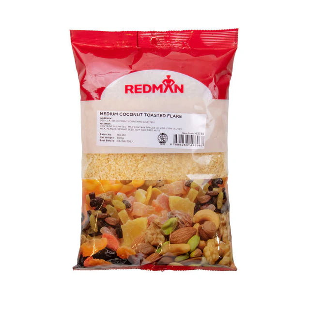 RedMan Coconut Medium Toasted Flakes  - 800 g