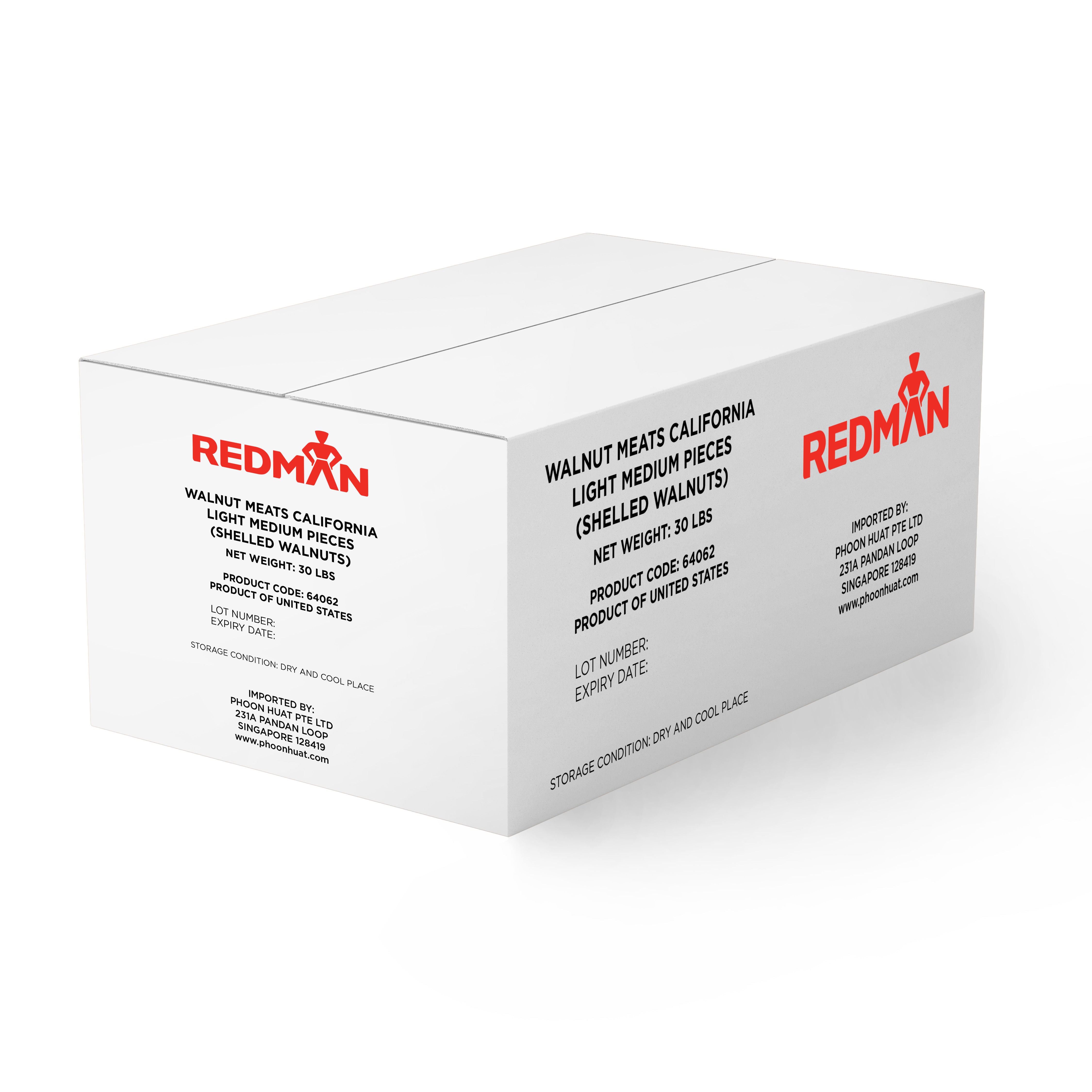 Redman Walnut Light Medium Pieces Redman 30Lbs  - 1 Pc