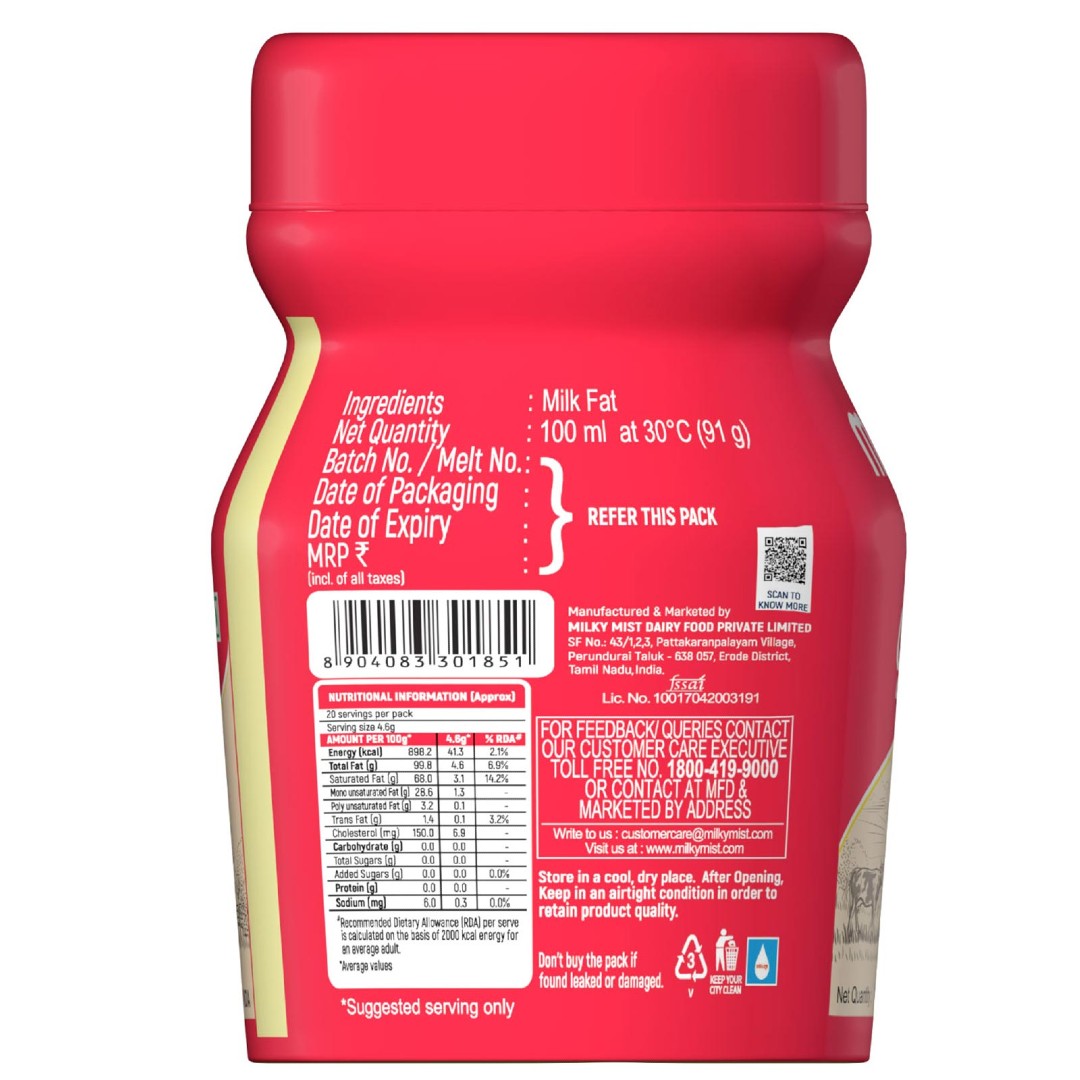 Milky Mist Pure Cow Ghee - 100 ml