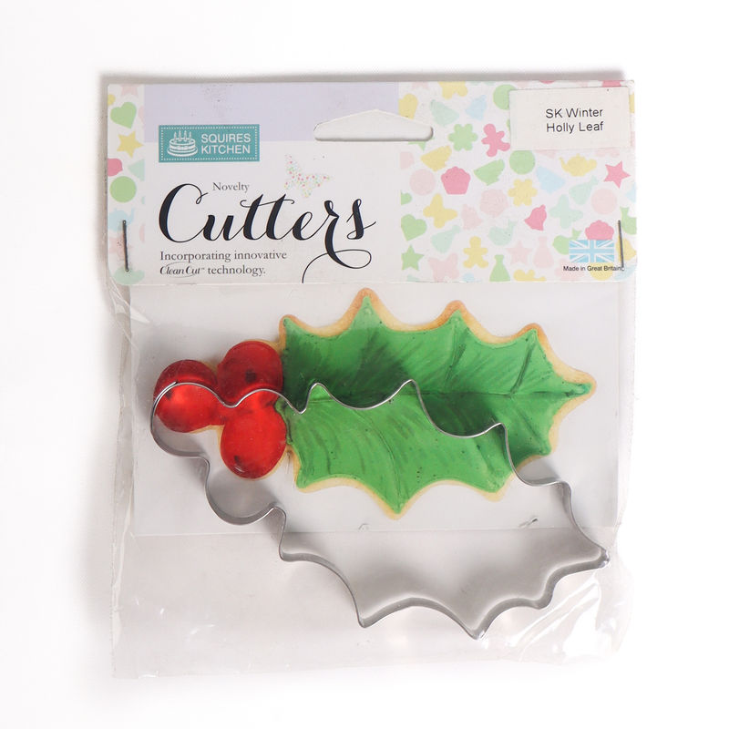 Squires Kitchen Cutter Winter Holly Leave 6Pcs  - 1 Pc