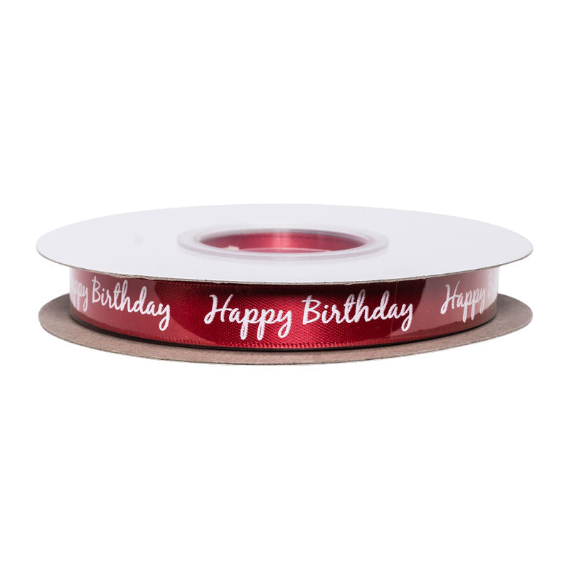 Redman Ribbon Red Happy Birthday 13Mmx25M - 1 Pc