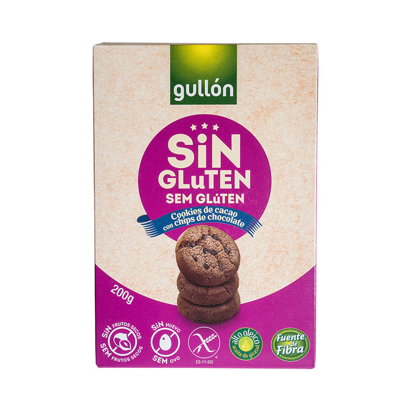 Gullon Gluten Free Chocolate Chip Cookie  - 200 G