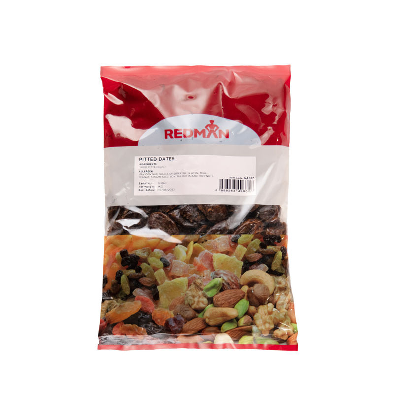 Redman Dried Pitted Dates Aseel  -  1Kg