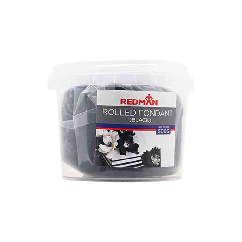 Redman Rolled Fondant (Black)  - 500 G