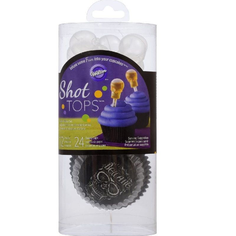 Wilton Shot Top Skull Decor Kit 12Pcs  - 1 Pc