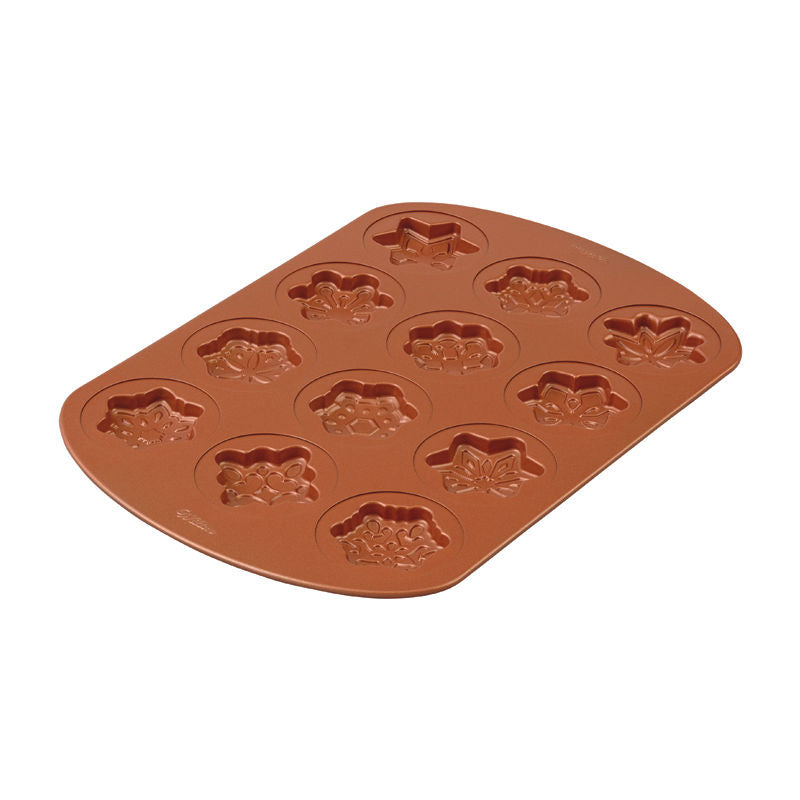 Wilton 12-Cavity Snokwflake Cookie Silicone Tray 2105-2502  - 1 Pc