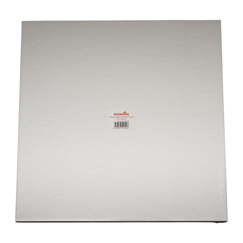 Redman Cake Board 15 Square Silver 5Pcs  - 1 Pc