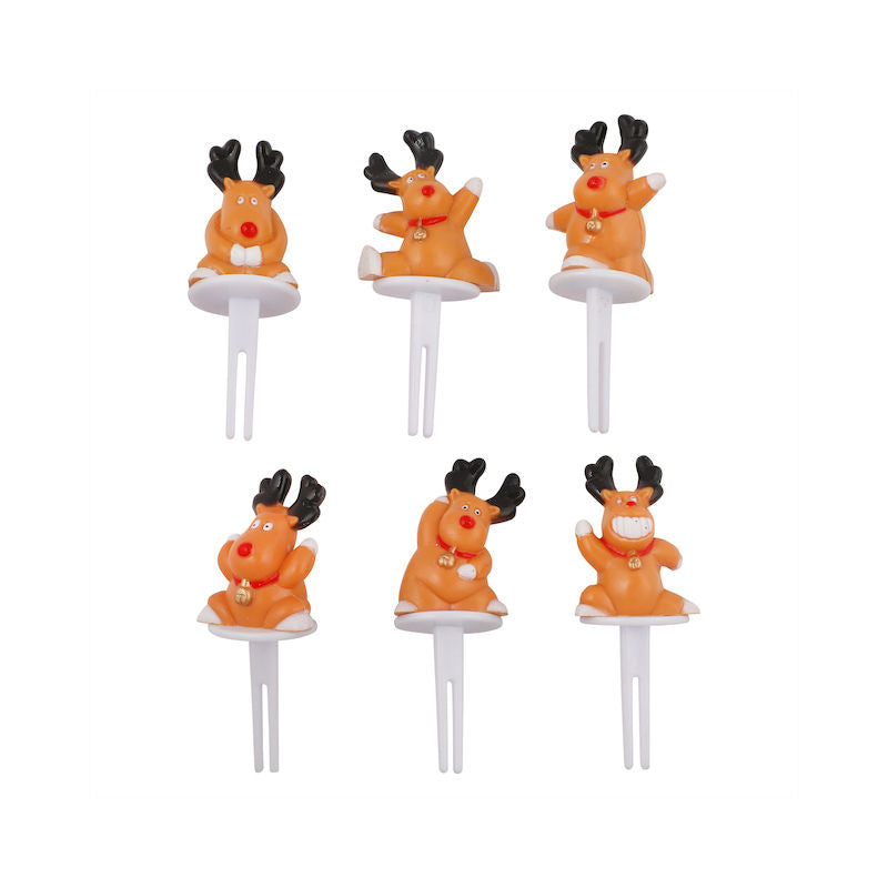 Redman Christmas Cute Deer C031F  - 6Pcs