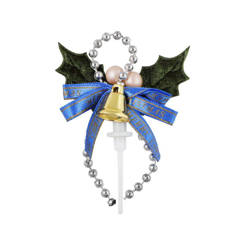 Redman Christmas Leaf With Blue Ribbon C529 5Pcs  - 1 Pc