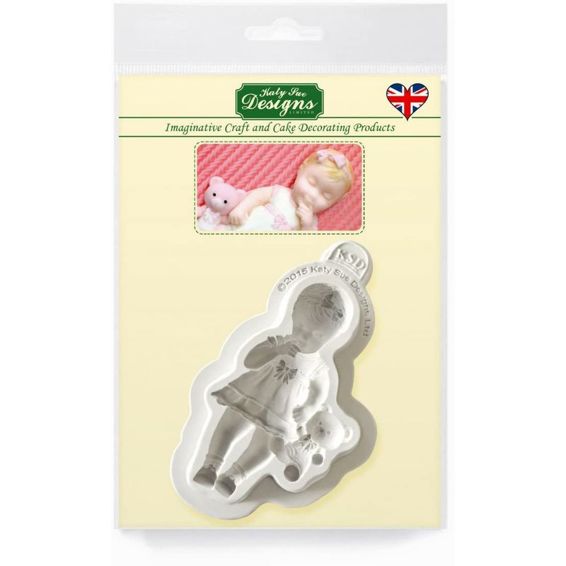 Katy Sue 3.5 Baby Girl Silicone Mould Cf0002  - 1 Pc