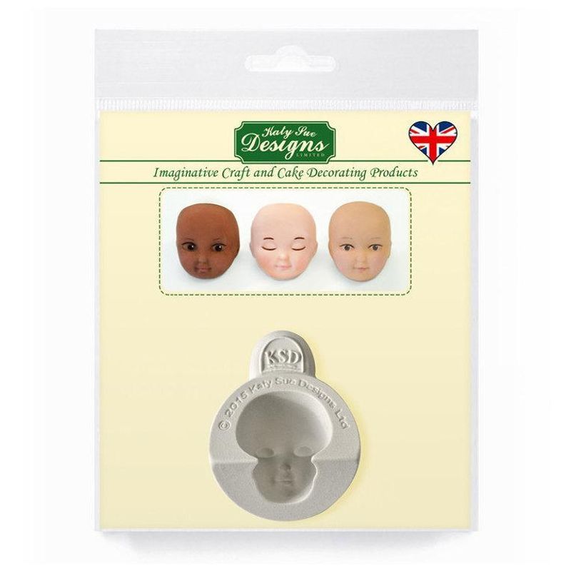 Katy Sue 1Baby Head Seta Silicone Mould Cf0003  - 1 Pc