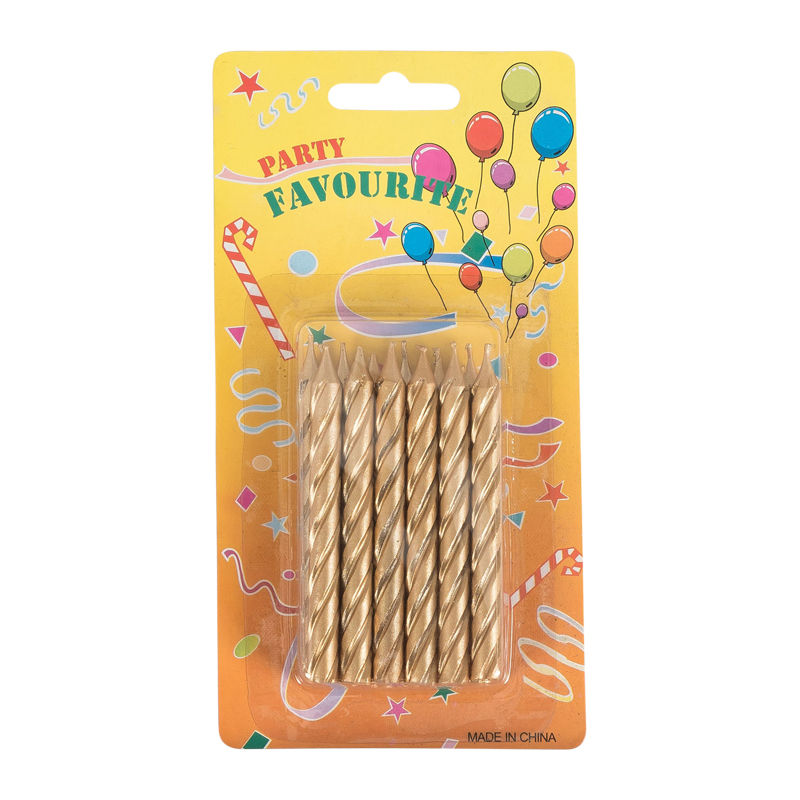 Redman Candle - Large Gold  - 2Pcs
