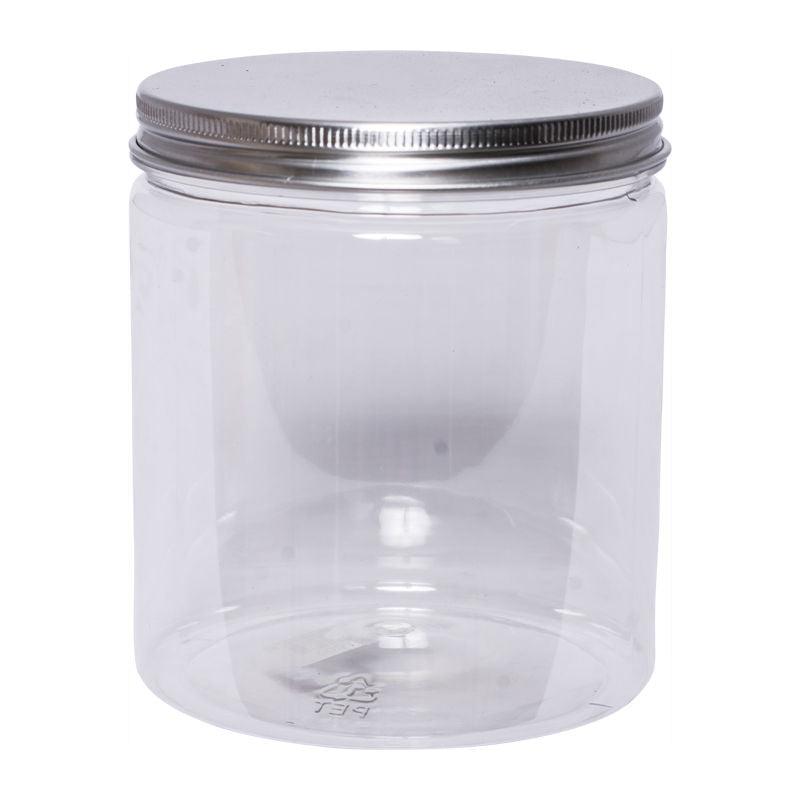 Redman Round Pet Container Silver Aluminium Cap  - 20Ml