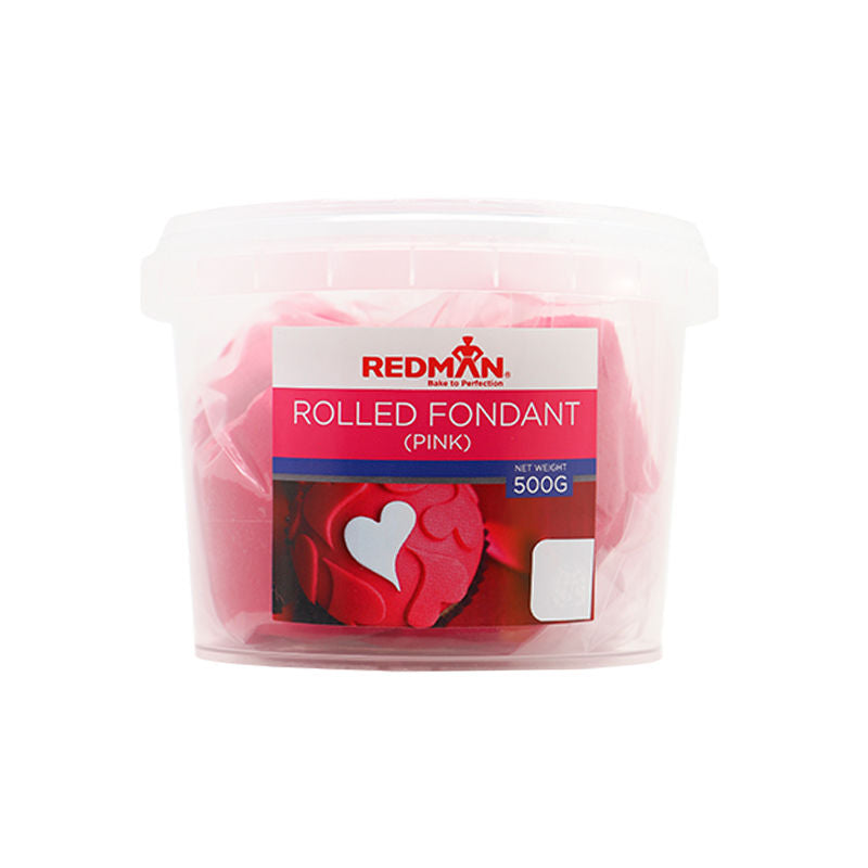 Redman Rolled Fondant (Pink)  - 500 G