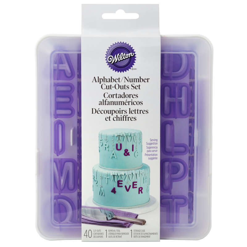 Wilton Cutouts Alp/Number Cutters 42Pcs 417-7554  - 1 Pc