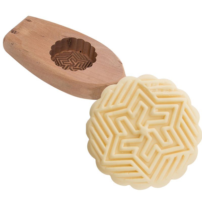 Redman Mooncake Mould Wooden Round B  - 1 Pc