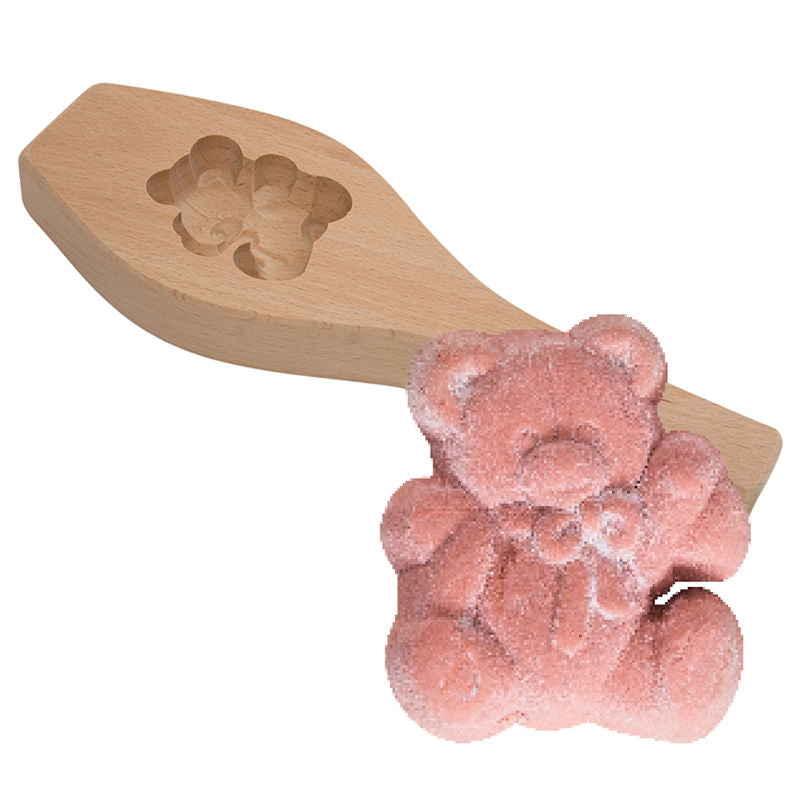 Redman Mooncake Mould Wooden Bear  - 1 Pc