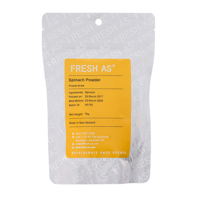 Fresh As Freeze Dried Spinach Powder  -  70 G