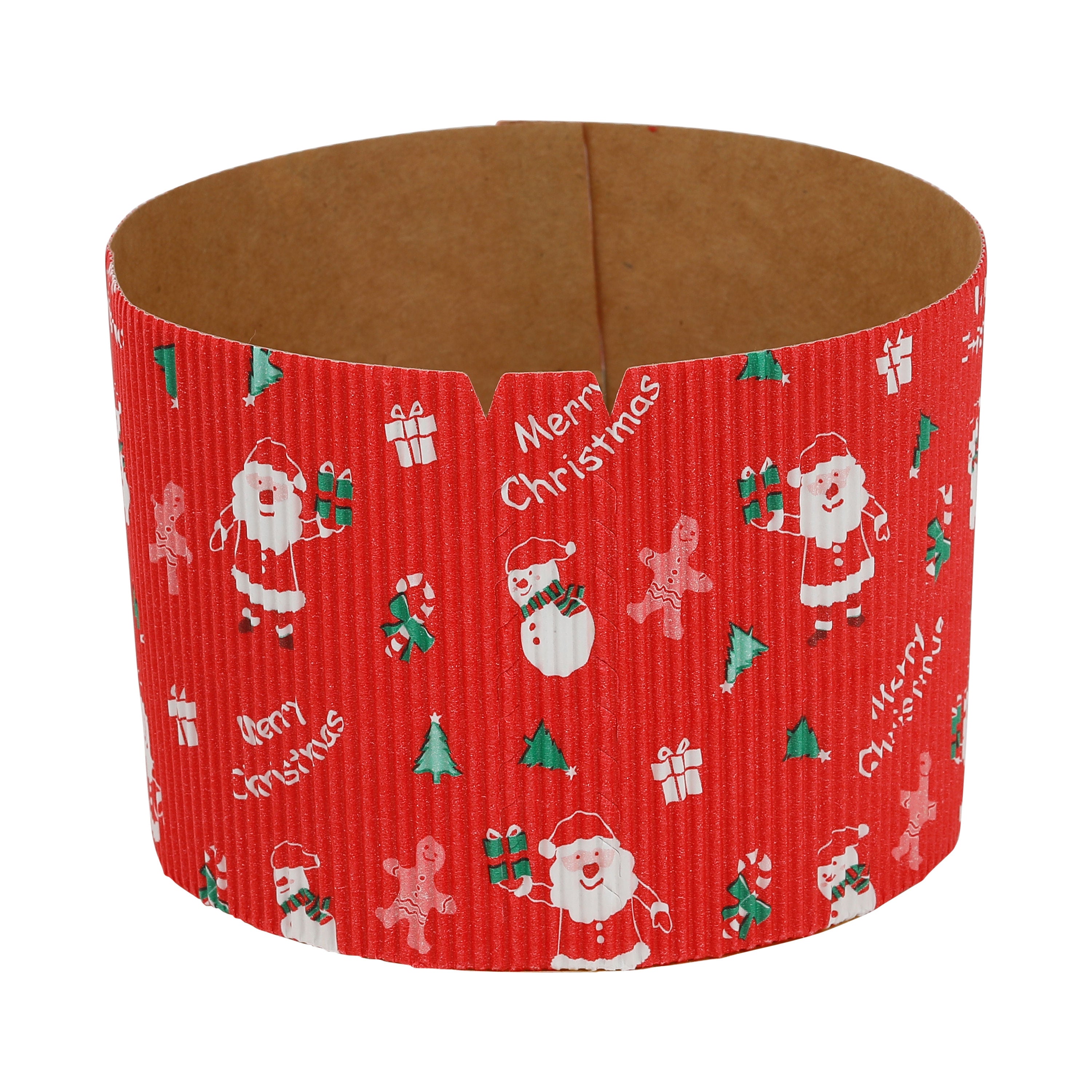 Bravo Corrugated Paper Mould Round Xmas - 25 Pc