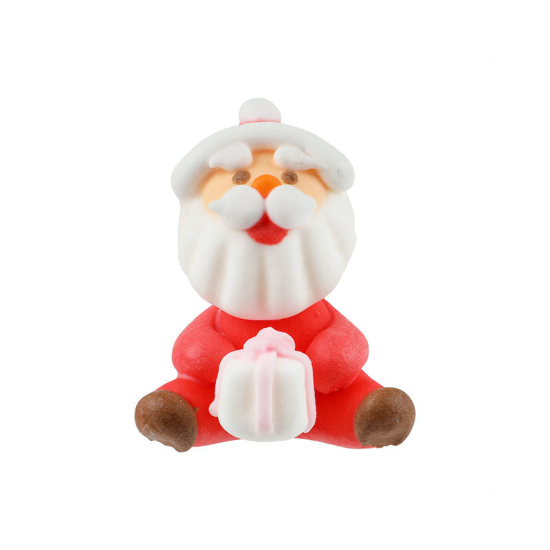 Redman Icing Decor Santa W/Gift 38X37X33Mm  - 073A
