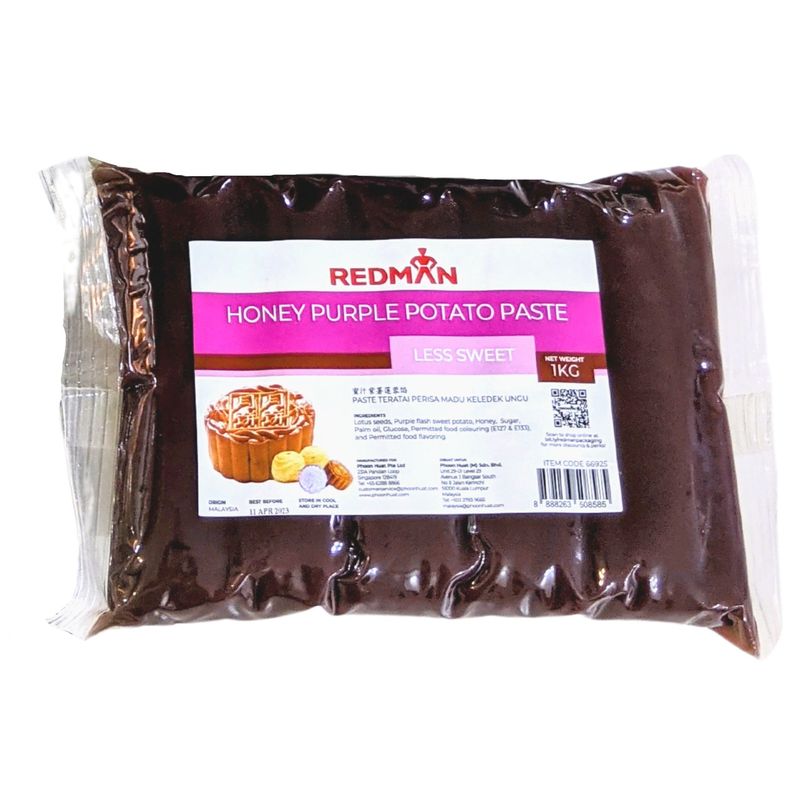 Redman Mooncake Paste-Less Sweet Honey Purple Potato  -  1Kg