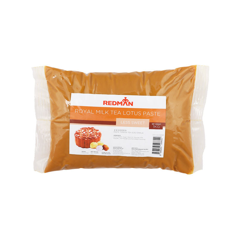 Redman Mooncake Paste Less Sweet Royal Milk Tea  -  1Kg