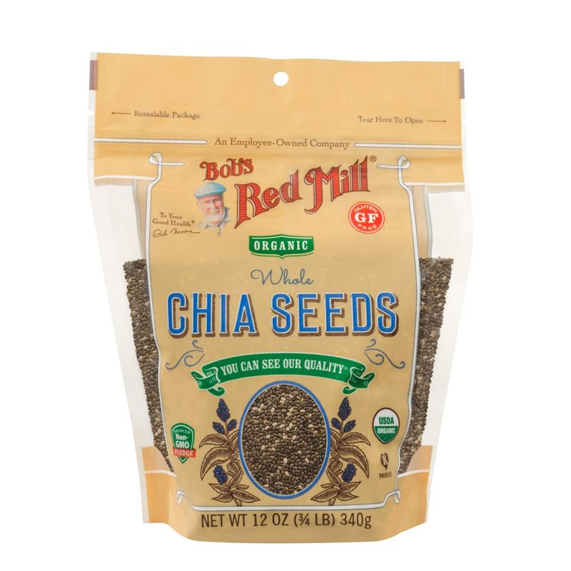 Bob'S Red Mill Gluten Free Org Chia Seeds  - 12Oz
