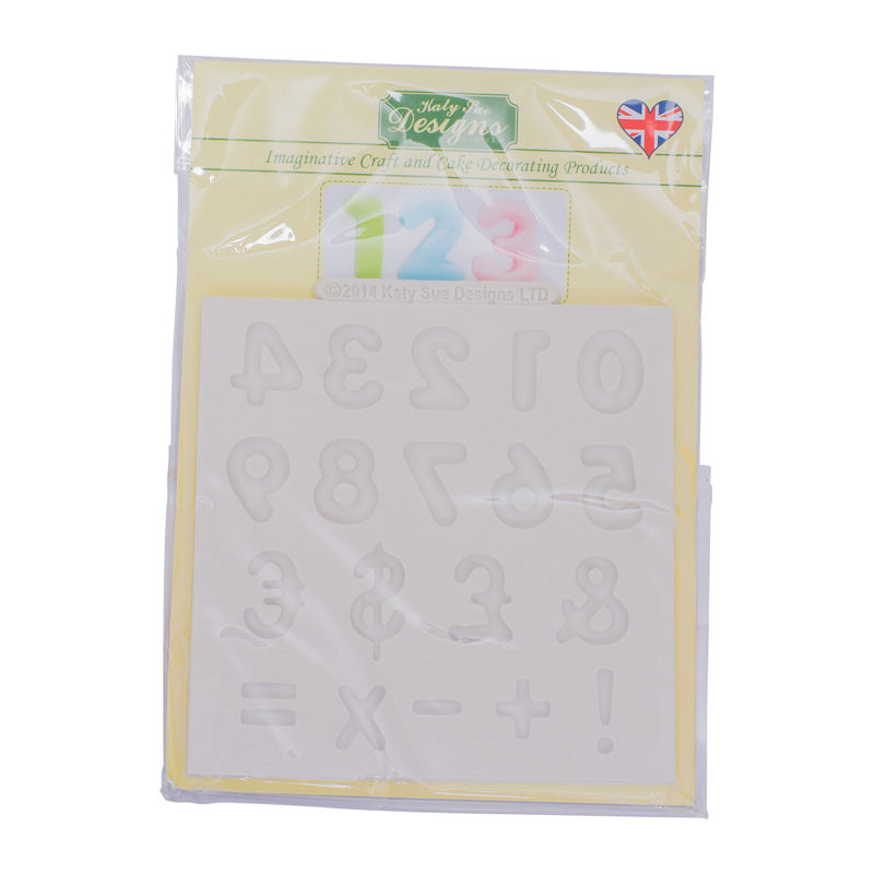 Katy Sue Domed Number Silicone Mould Dm19  - 1 Pc