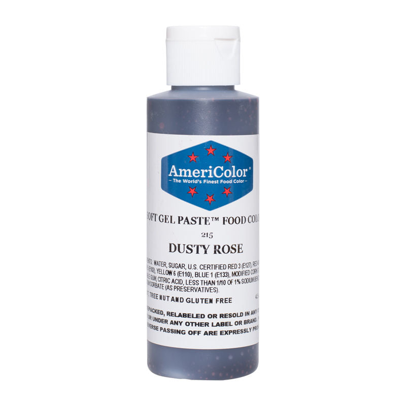 Americolor Softgel Color Paste Dusty Rose  - 4.5Oz