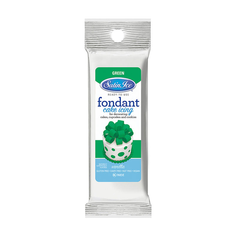 Satin Ice Green Rolled Fondant  - 4.4Oz