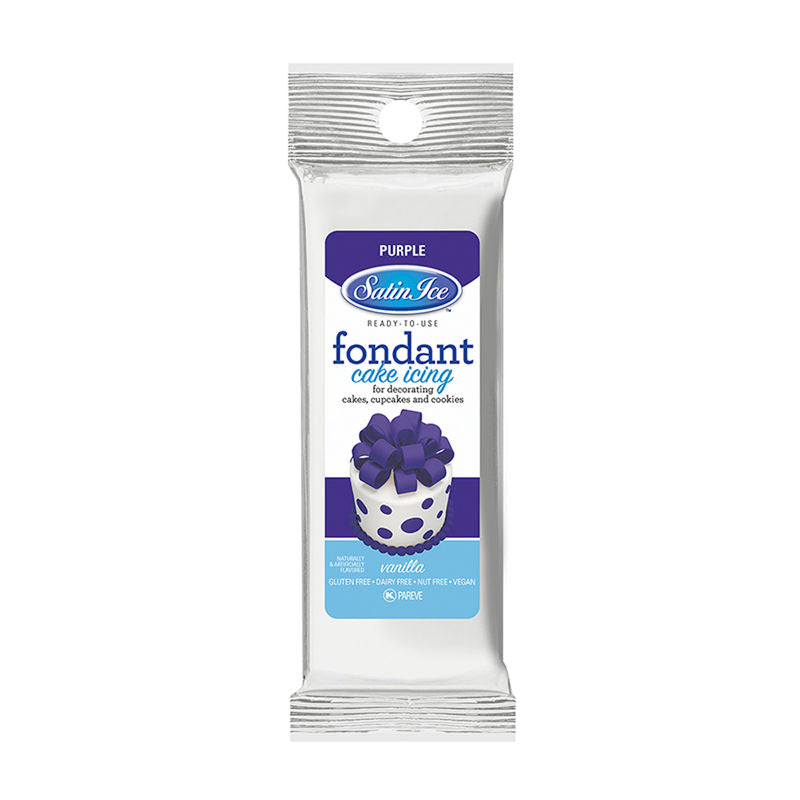 Satin Ice Purple Rolled Fondant  - 4.4Oz