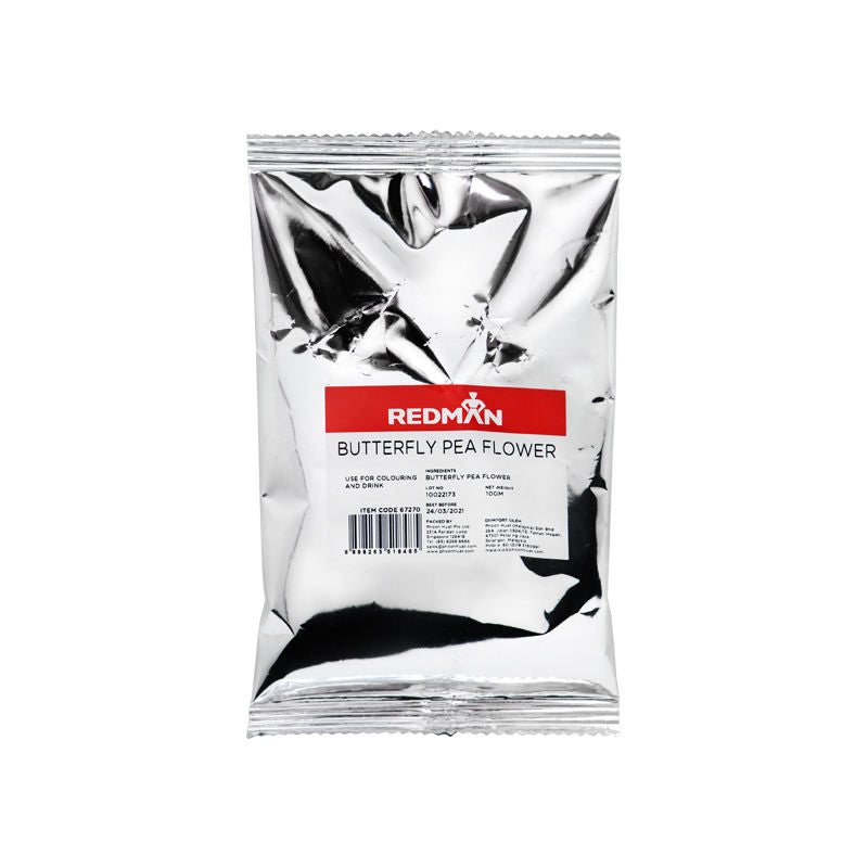 Redman Dried Butterfly Pea Flower  -  10 G