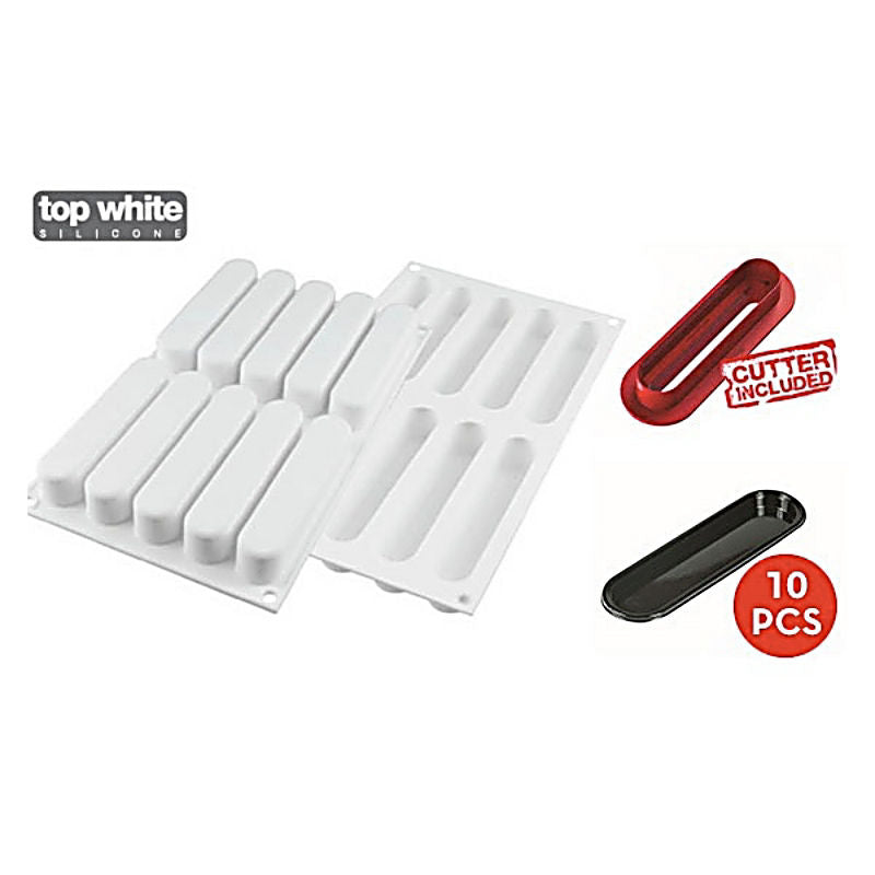 Silikomart Silicon Mould Fashion Eclaire 80 36.235.87.0065- 1 Pc