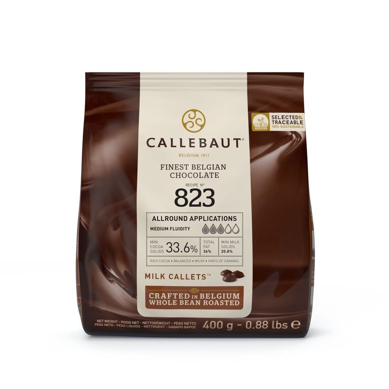 Callebaut Milk Chocolate Couverture 33.6%  - 400 G